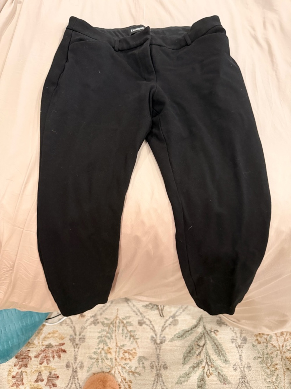 Express Skinny Ankle 12S Black Stretch Pants
